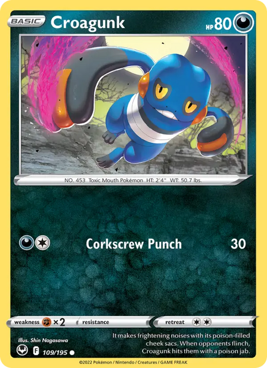 Croagunk 109 Silver Tempest Pokesingles