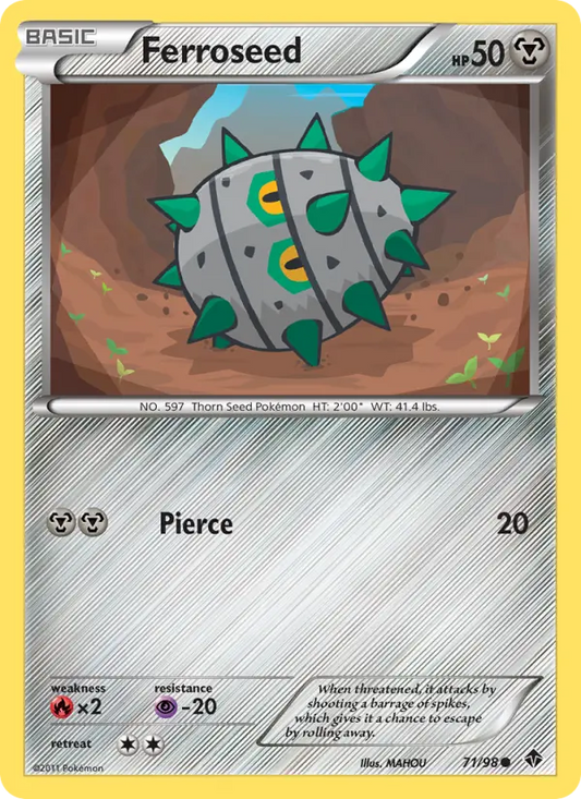 Ferroseed 71 Emerging Powers Pokesingles