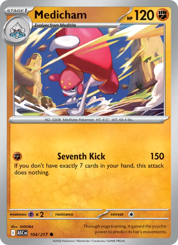 Medicham 104 Ascended Heroes Pokesingles