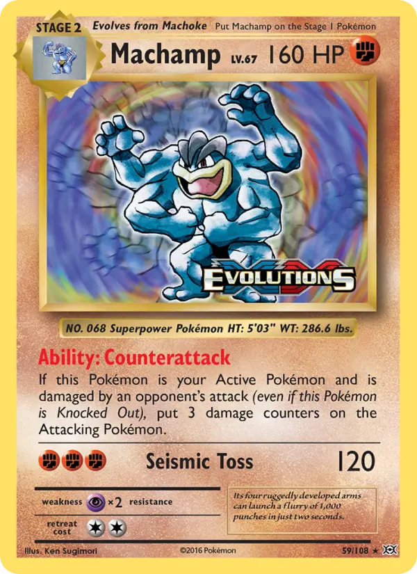 Machamp 59 Evolutions Pokesingles