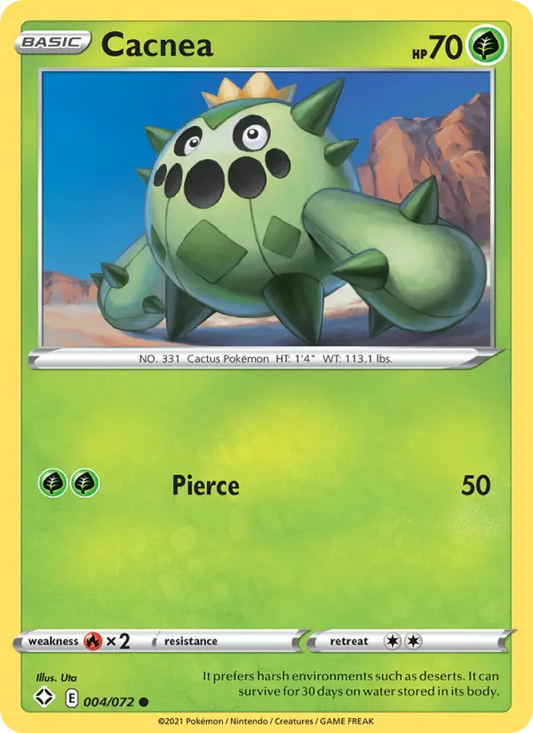 Cacnea 4 Shining Fates Pokesingles