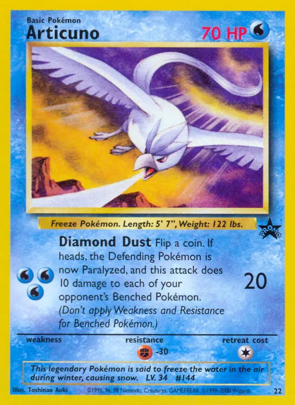 Articuno 22 Wizards Black Star Promos Pokesingles