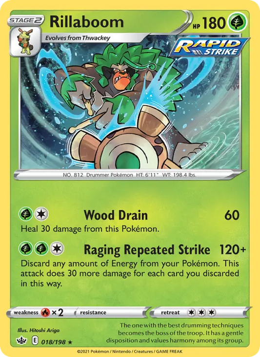 Rillaboom 18 Chilling Reign Pokesingles