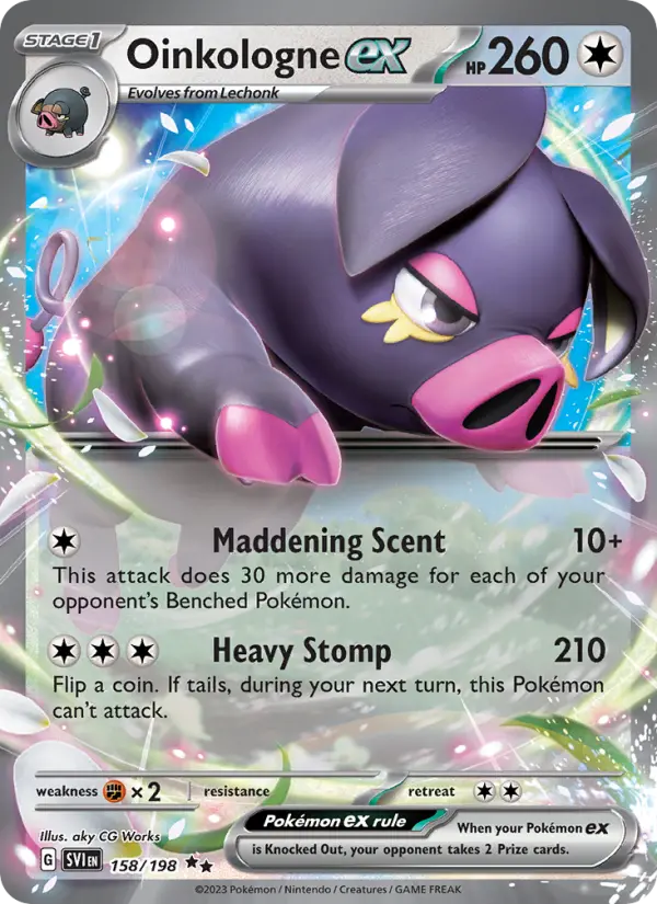 Oinkologne ex 158 Scarlet & Violet Pokesingles