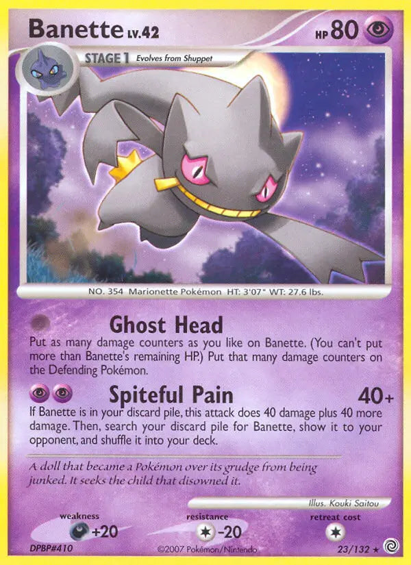 Banette 23 Secret Wonders Pokesingles