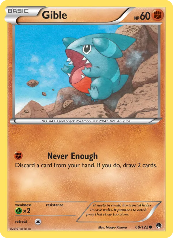 Gible 68 BREAKpoint Pokesingles