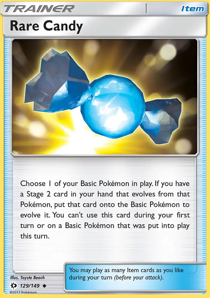 Rare Candy 129 Sun & Moon Pokesingles