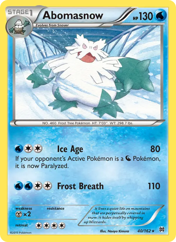 Abomasnow 40 BREAKthrough Pokesingles
