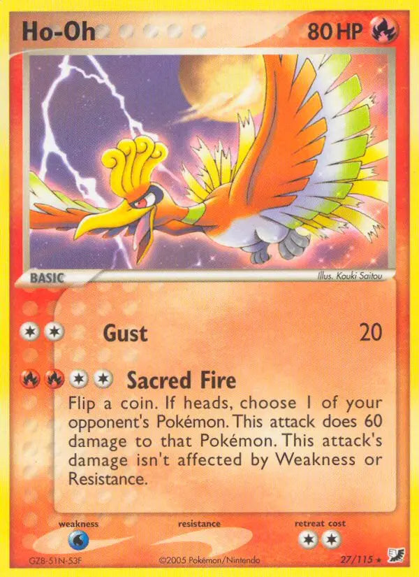 Ho-Oh 27 Unseen Forces Pokesingles