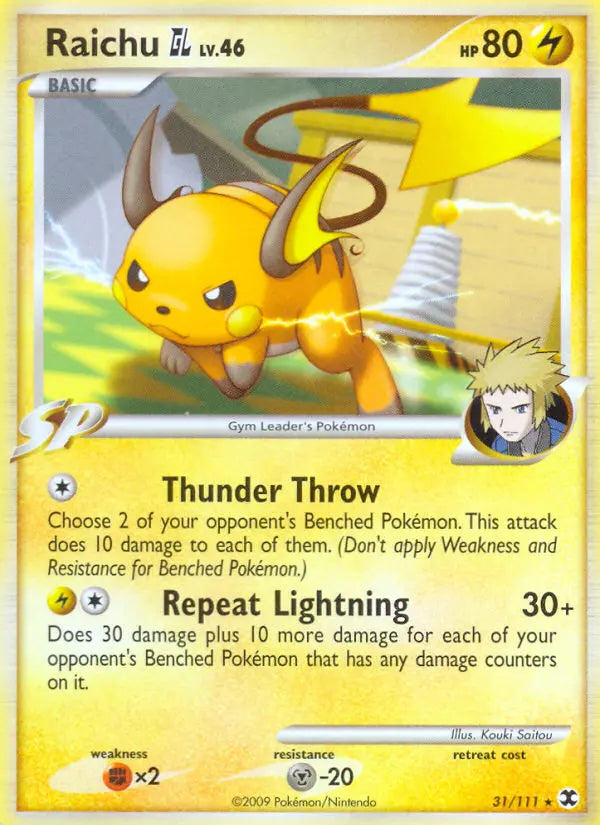 Raichu GL 31 Rising Rivals Pokesingles