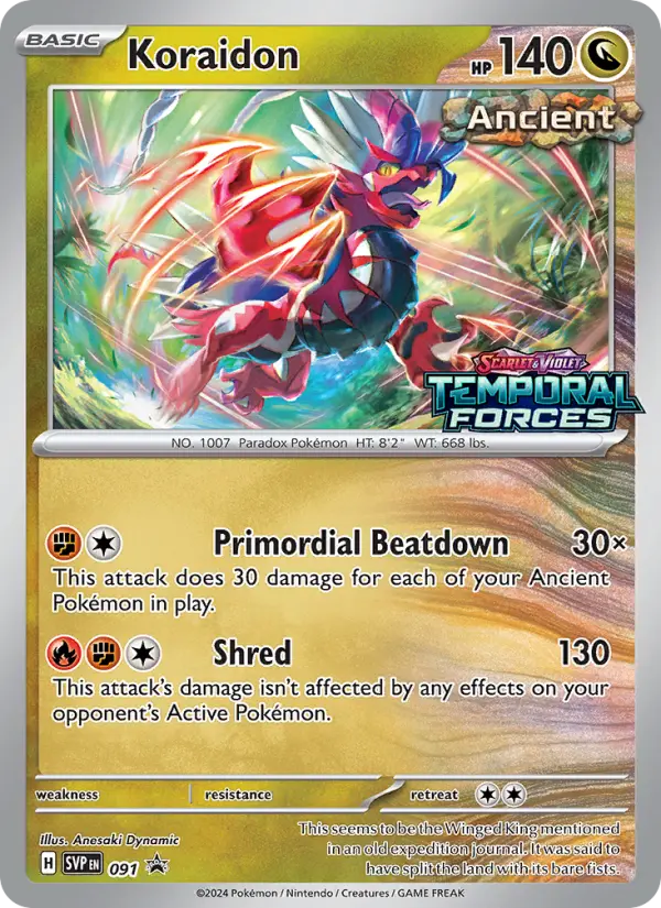 Koraidon 91 SVP Black Star Promos Pokesingles
