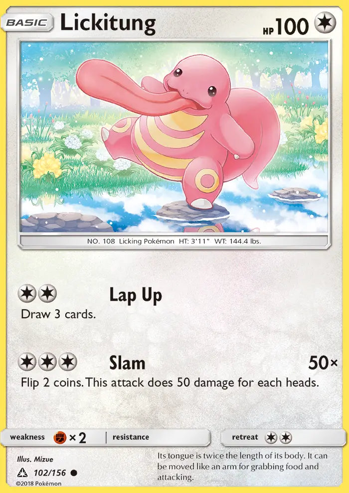 Lickitung 102 Ultra Prism Pokesingles