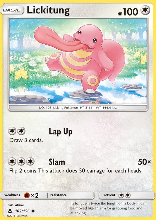 Lickitung 102 Ultra Prism Pokesingles