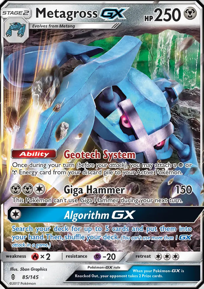 Metagross GX 85 Guardians Rising Pokesingles