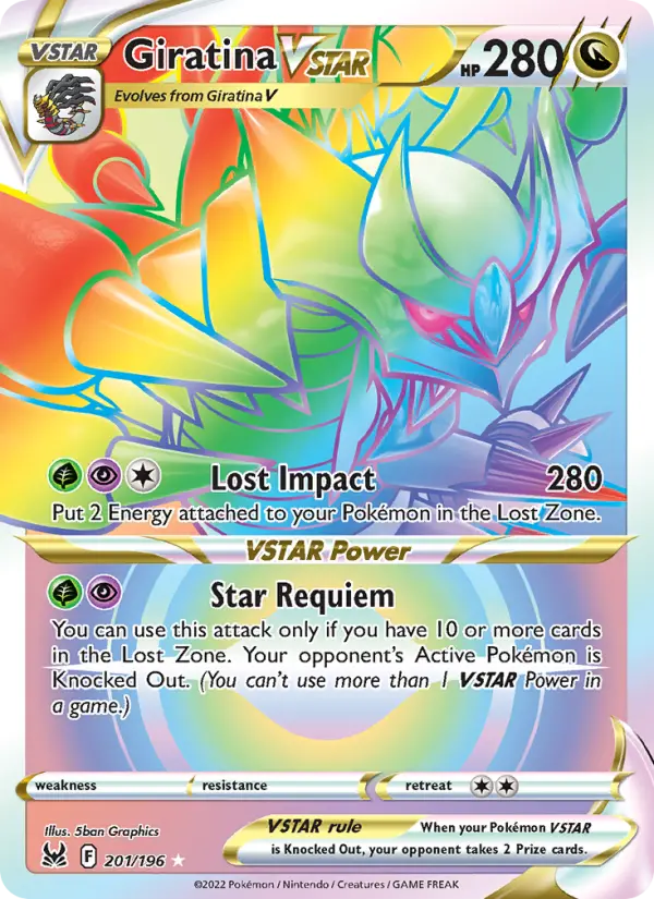 Giratina VSTAR 201 Lost Origin Pokesingles