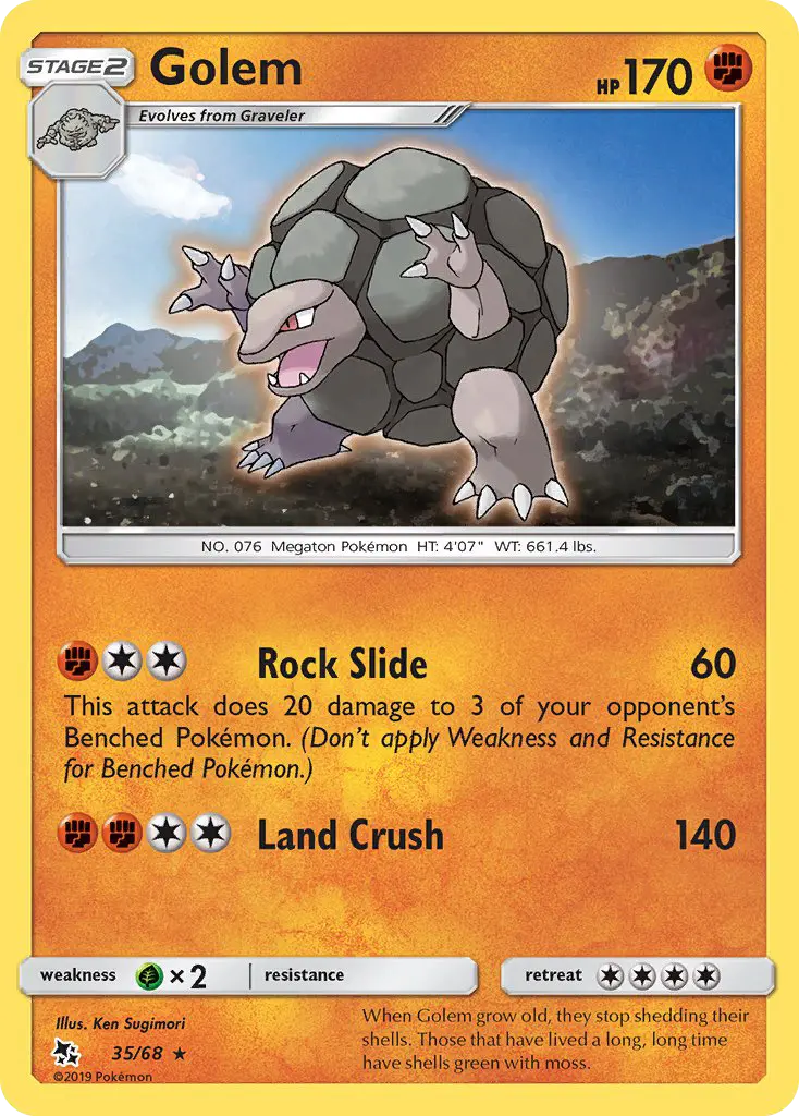 Golem 35 Hidden Fates Pokesingles