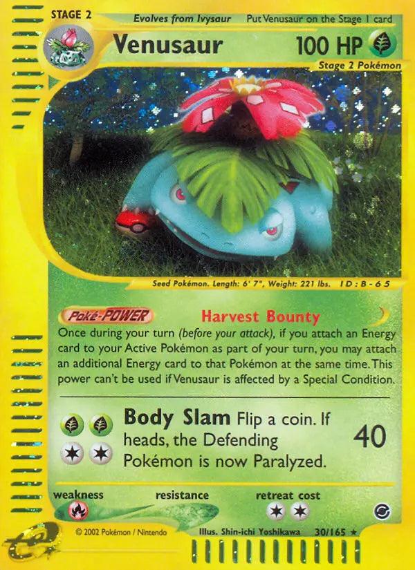 Venusaur 30 Expedition Base Set Pokesingles