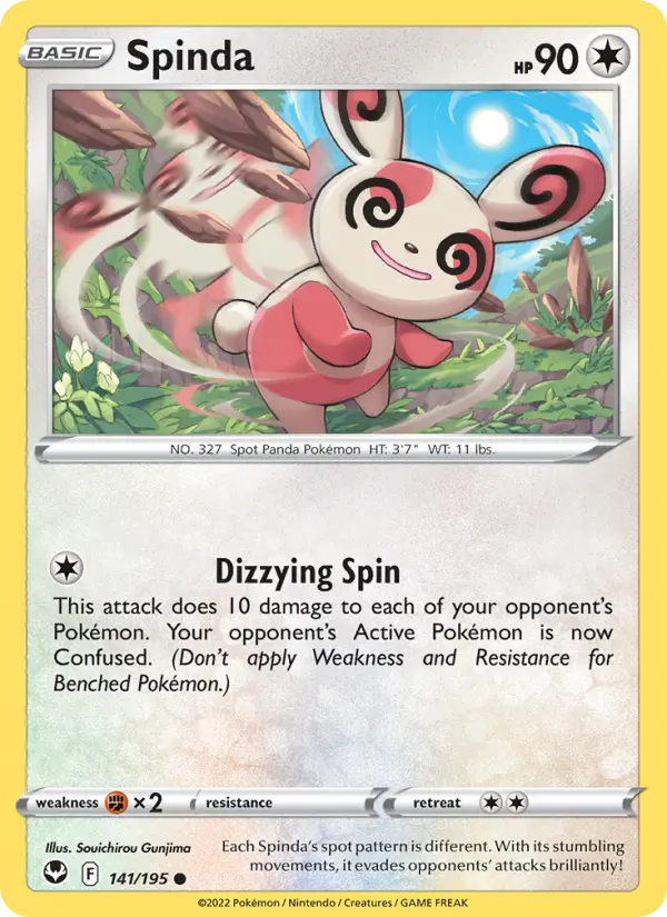 Spinda 141 Silver Tempest Pokesingles