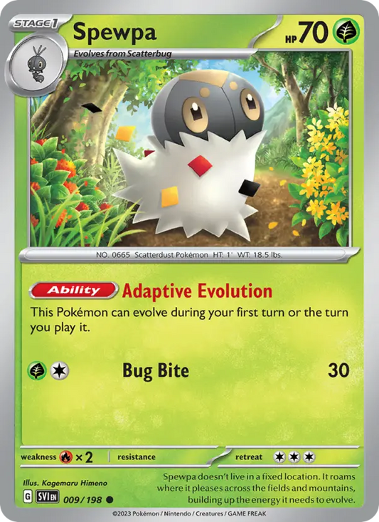 Spewpa 9 Scarlet & Violet Pokesingles