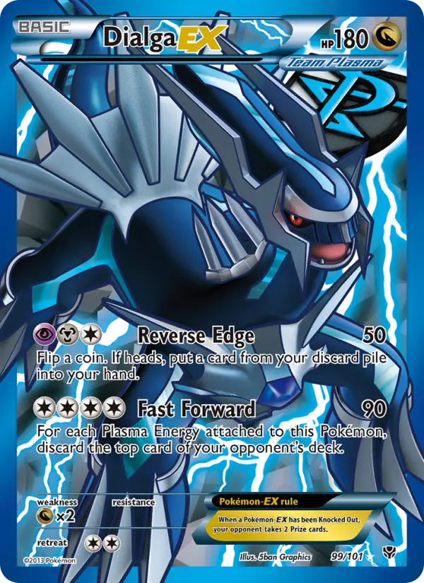 Dialga-EX 99 Plasma Blast Pokesingles