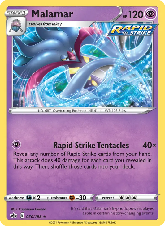 Malamar 70 Chilling Reign Pokesingles