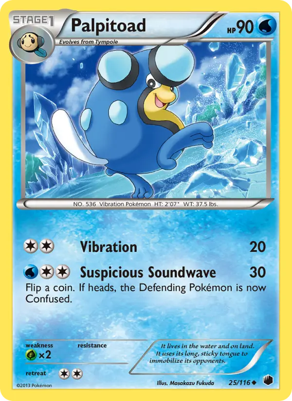 Palpitoad 25 Plasma Freeze Pokesingles
