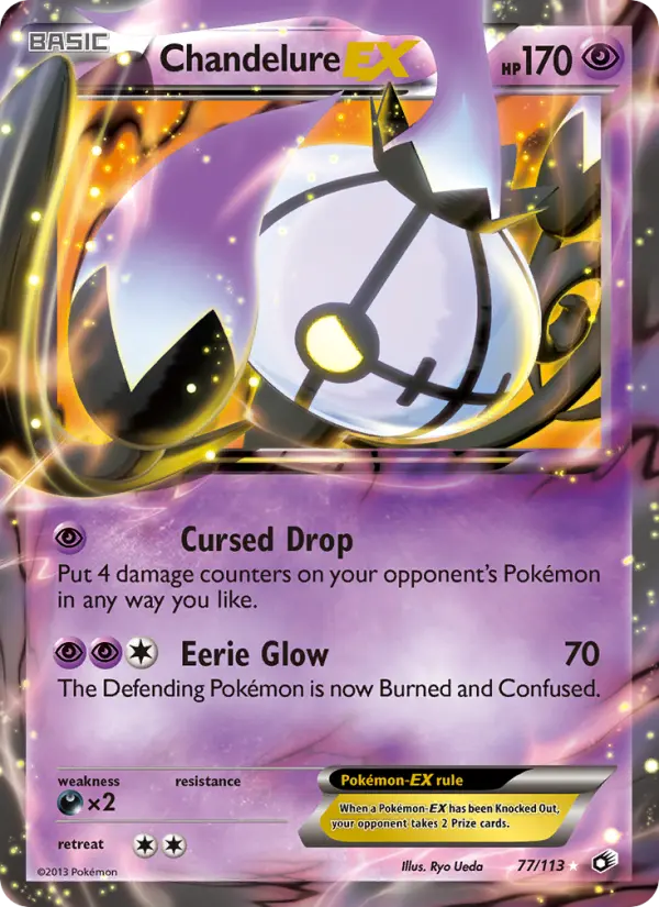 Chandelure-EX 77 Legendary Treasures Pokesingles