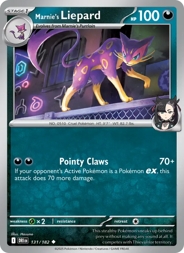 Marnie's Liepard 131 Destined Rivals Pokesingles