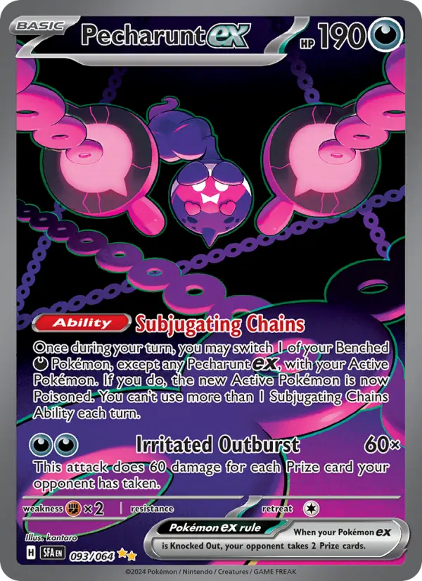 Pecharunt ex 93 Shrouded Fable Pokesingles