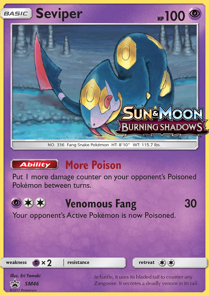 Seviper SM46 SM Black Star Promos Pokesingles