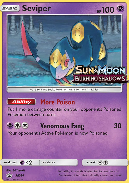 Seviper SM46 SM Black Star Promos Pokesingles