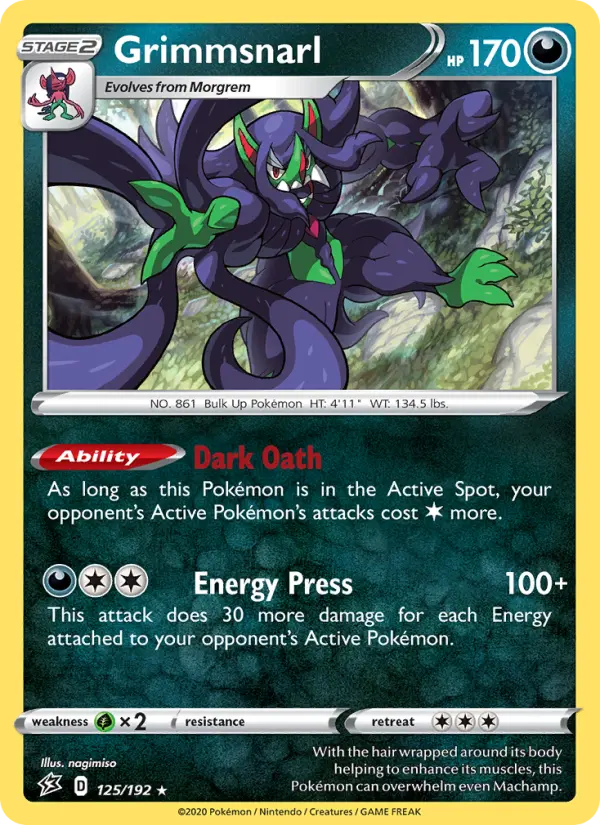Grimmsnarl 125 Rebel Clash Pokesingles