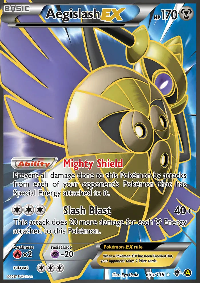 Aegislash EX 65a Phantom Forces Pokesingles