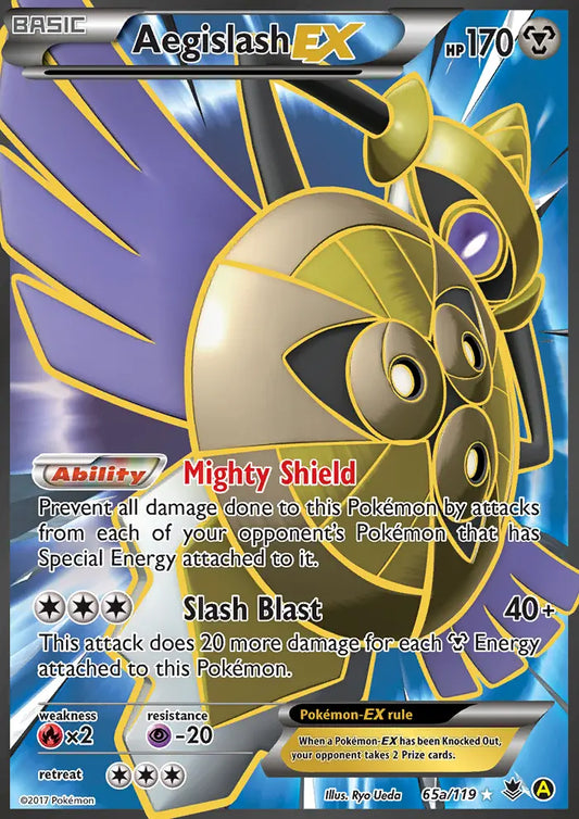 Aegislash EX 65a Phantom Forces Pokesingles