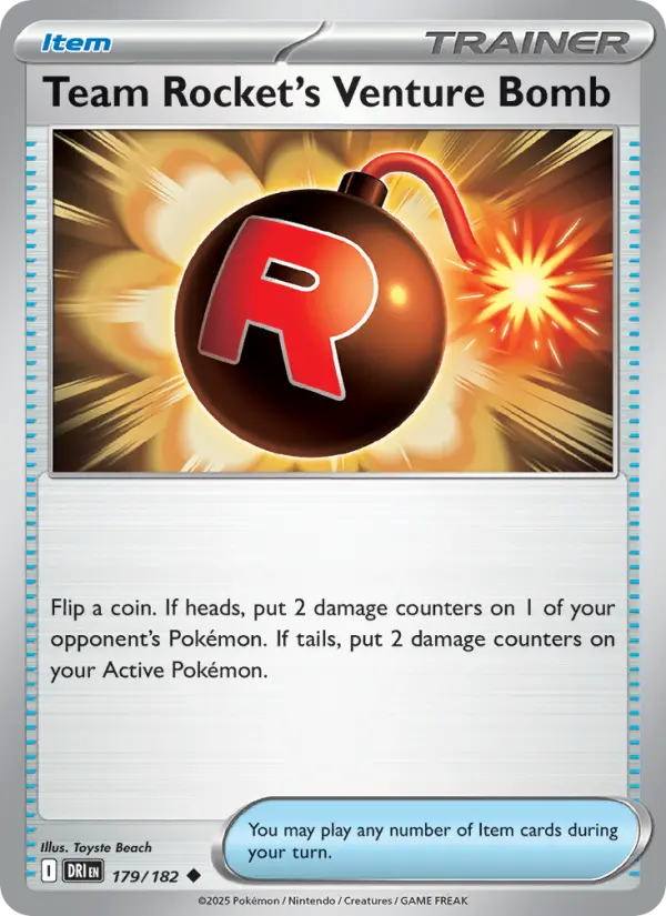Team Rocket's Venture Bomb 179 Destined Rivals Pokesingles