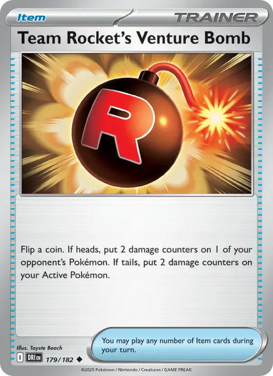 Team Rocket's Venture Bomb 179 Destined Rivals Pokesingles