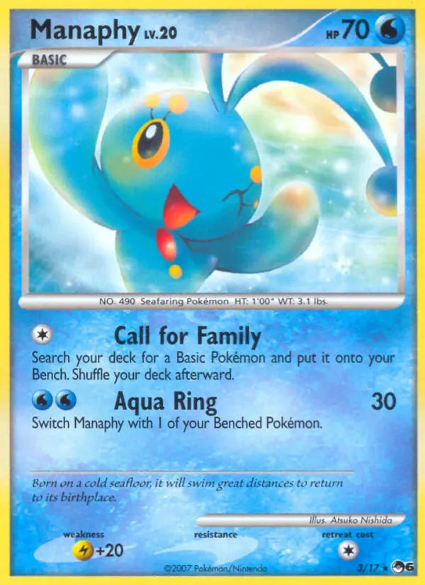 Manaphy 3 POP Series 6 Pokesingles