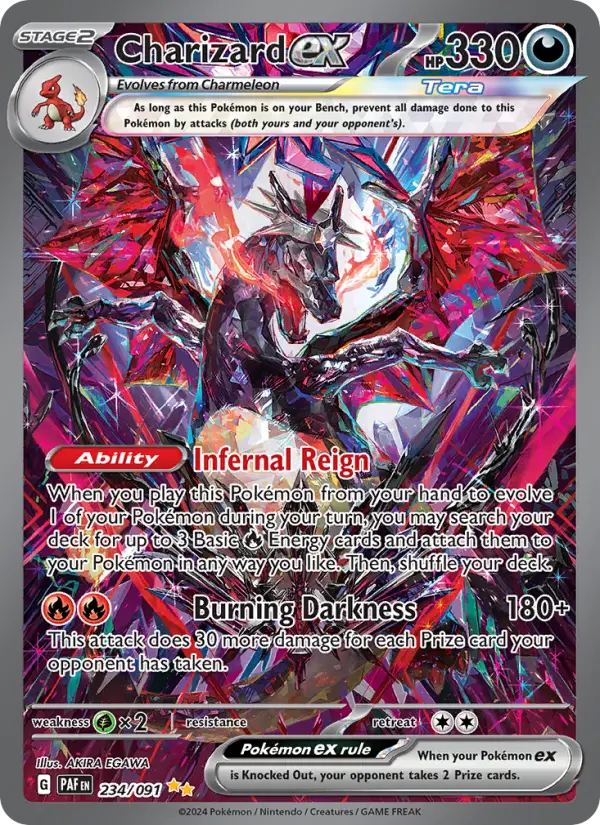 Charizard ex 234 Paldean Fates Pokesingles