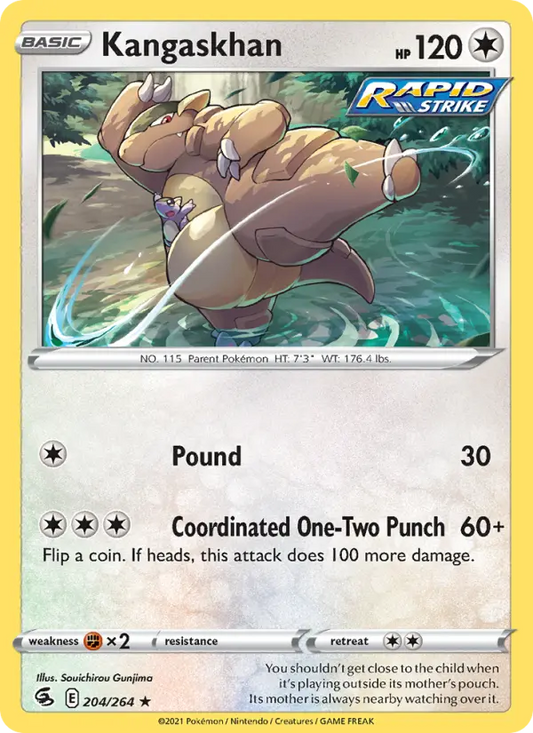 Kangaskhan 204 Fusion Strike Pokesingles