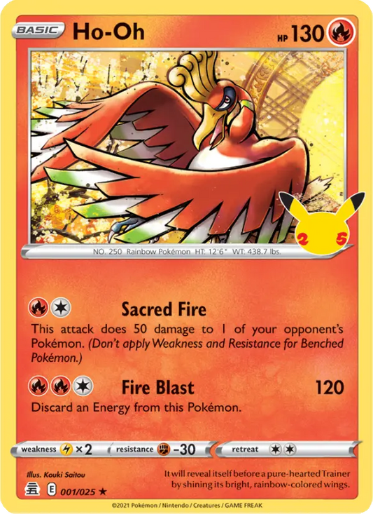 Ho-Oh 1 Celebrations Pokesingles