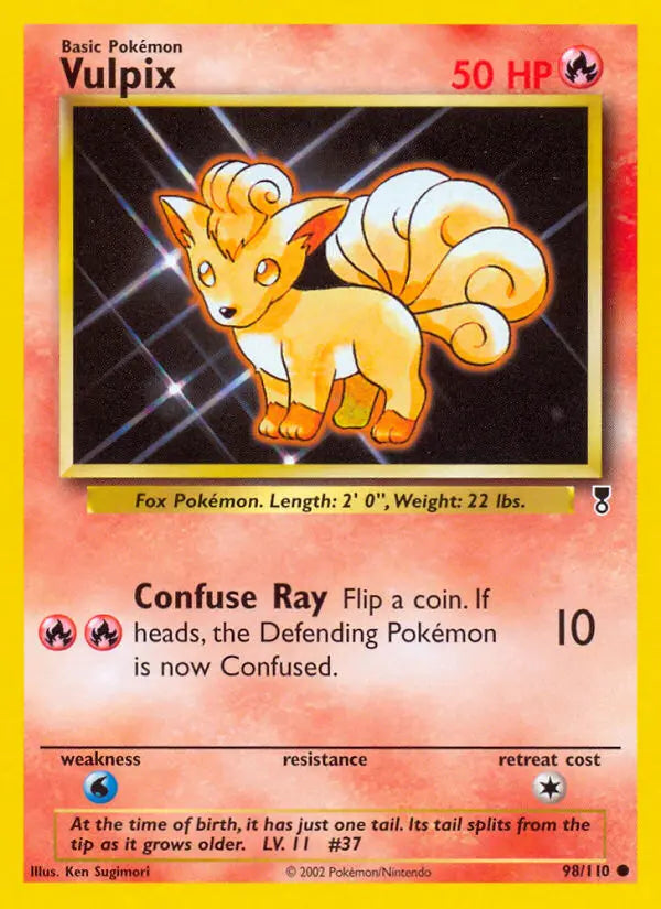 Vulpix 98 Legendary Collection Pokesingles