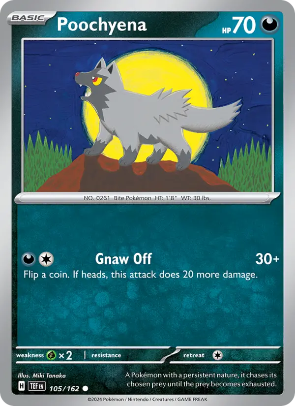 Poochyena 105 Temporal Forces Pokesingles