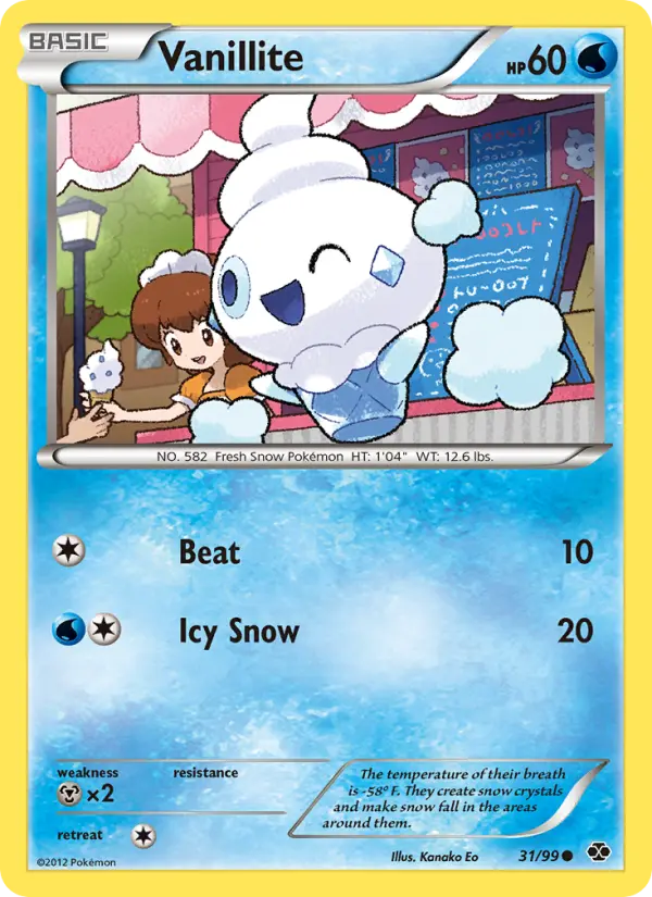 Vanillite 31 Next Destinies Pokesingles