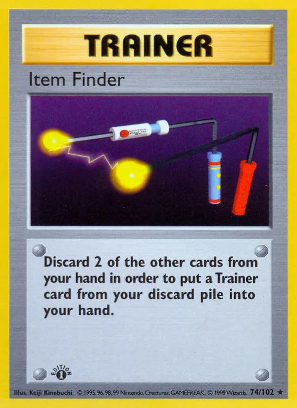 Item Finder 74 Base Set Pokesingles