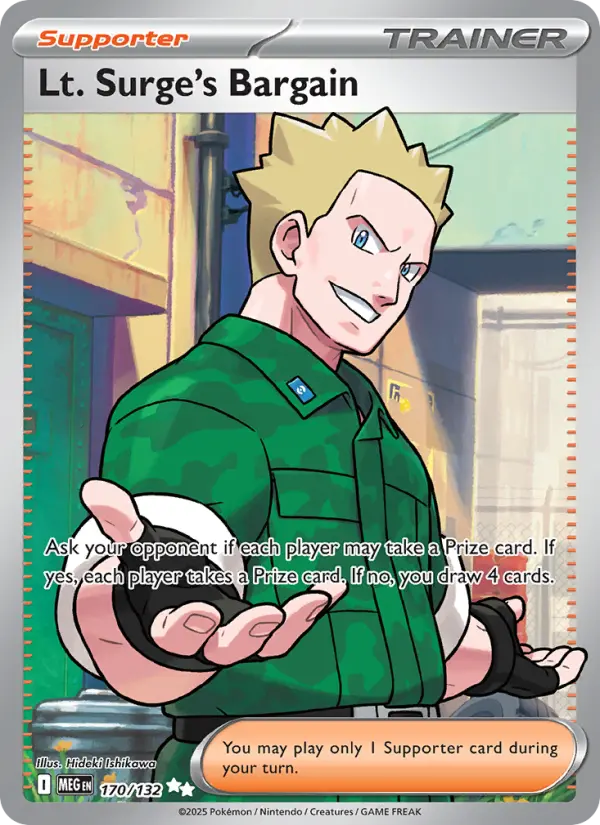 Lt. Surge's Bargain 170 Mega Evolution Pokesingles