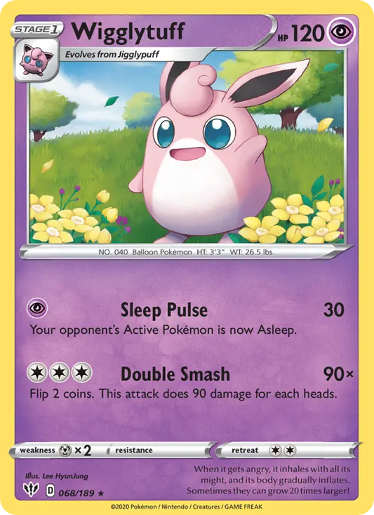 Wigglytuff 68 Darkness Ablaze Pokesingles