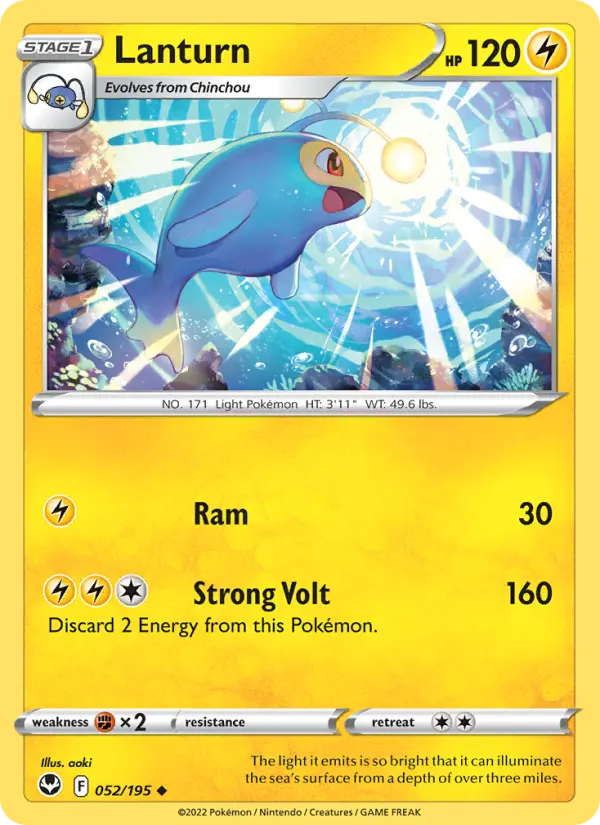 Lanturn 52 Silver Tempest Pokesingles