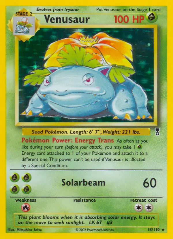 Venusaur 18 Legendary Collection Pokesingles