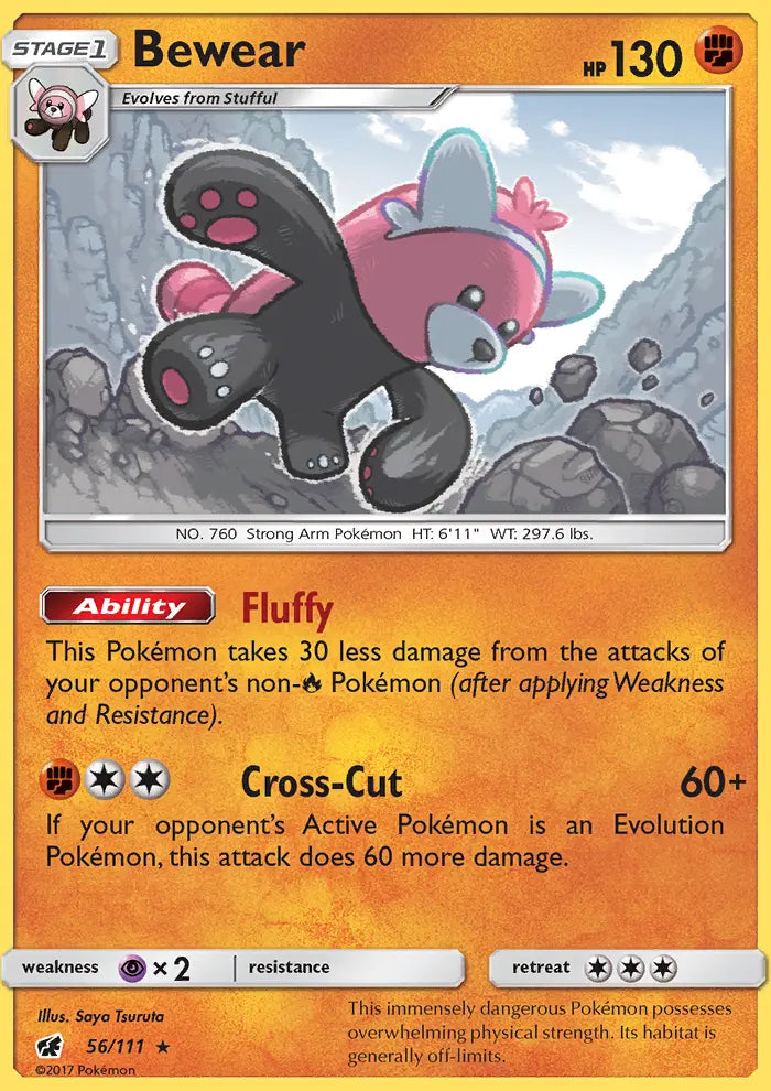 Bewear 56 Crimson Invasion Pokesingles