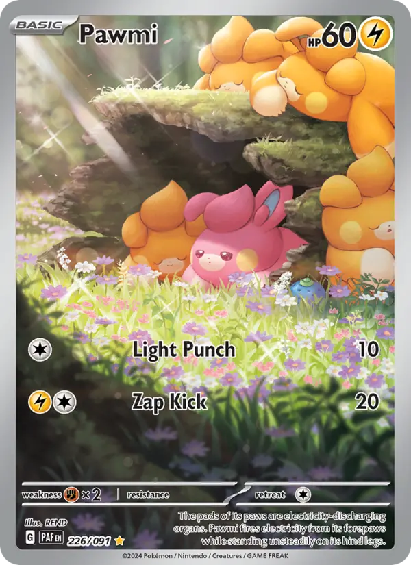 Pawmi 226 Paldean Fates Pokesingles